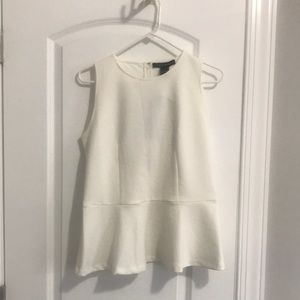 MASON THOMAS sleeveless peplum top NEW